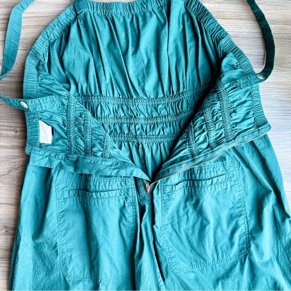 Universal Thread Green Hue Smocked Waist Wide-Leg Cropped Jumpsuit Size XL - Picture 13 of 16